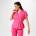 Biba Women's Linen Short Sleeve Overcoat - Pink