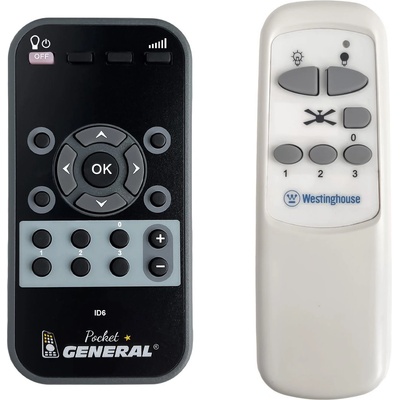 General WESTINGHOUSE Arius 72559, Cayuga 72077 - Вентилатор за таван дистанционно управление дубликат (Arius 72559, Cayuga 72077)