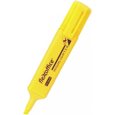 FlexOffice Маркер FlexOffice FO-HL05 жълт, 4.0 mm, хайлайтър