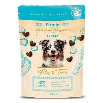 Fitmin Pochúťka NP Play and Train Turkey 400 g