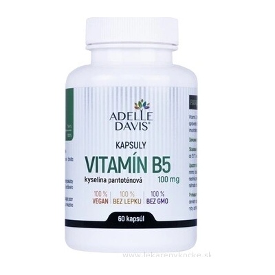 Adelle Davis Vitamin B5 kys. pantotenová 100 mg 60 kapslí