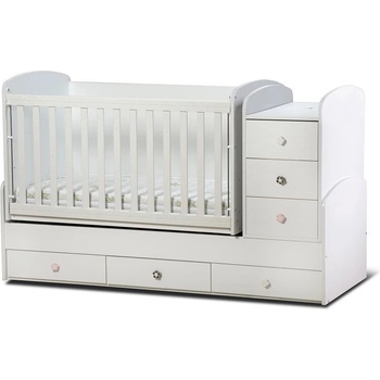 Дейзи Нова Детска кошара Деси Макси с подвижна решетка бяла