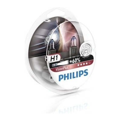 Philips VisionPlus H1 P14,5s 12V 55W 12258VPS2 2ks