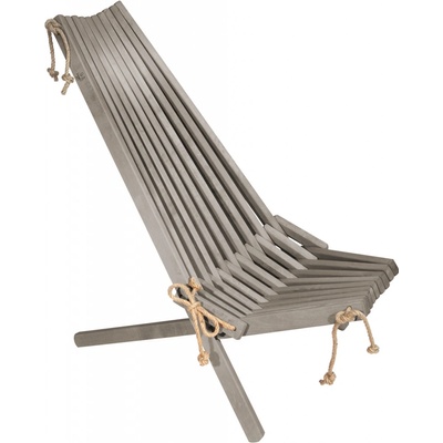 Ecofurn Ecochair křeslo Brezové drevo olej sivý