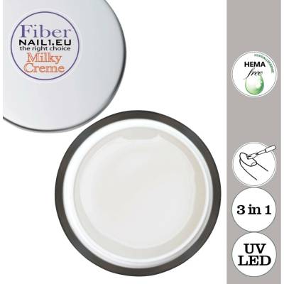 Nail1 Fiber Milky Creme UV/LED Mlečný 110 ml