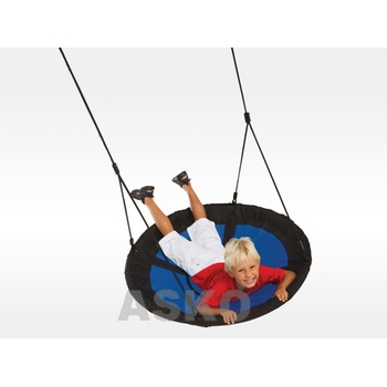 Asko houpačka hnízdo SWIBEE s lanem modro-černá