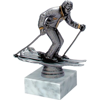 Soška lyžař sportovní pohár 11,7 cm bronzová výška 11,7 cm