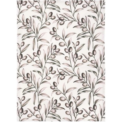 SCANquilt FLORA olivy 50 x 70 cm béžovozelená