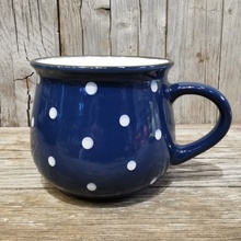 Dots Keramický hrnček modrá 230 ml