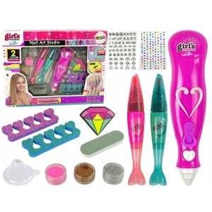 Inni producenci Nail Painting Set Nail Pens Glitter Dispenser Diamonds