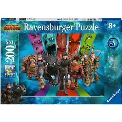 Ravensburger Jak vycvičit draka: Dračí jezdci XXL 200 dílků