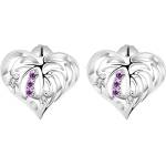 HARAHU Обеци Silver Heart - Сребърна KP1238