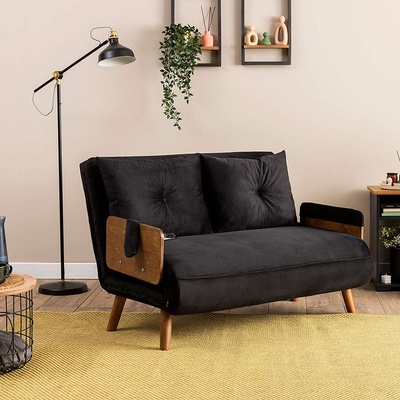 ASG Разтегателен диван cosmo - черно (8684283785490)