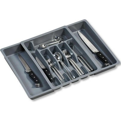 Kesper Plastový kuchyňský organizér Loft Grey, 50x38 cm