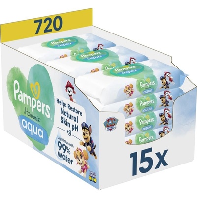 Pampers Harmonie Aqua Paw Patrol 15 x 48 ks