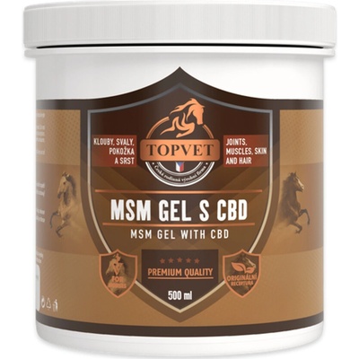 Topvet MSM gel s CBD pro koně 500 ml – Zboží Dáma