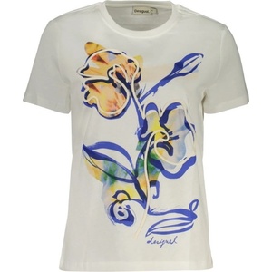 DESIGUAL Дамска тениска с къс ръкав desigual, Размер m, Цвят Бяло (26swtk38_bi1000)