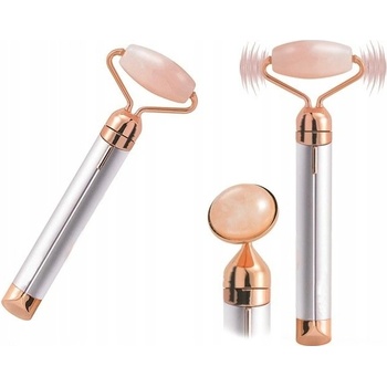 P.R.C. Jadeitový vibračný masážny valček na tvár ružový