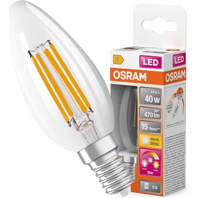 Osram LED žiarovka CLB40 4,5 W E14 2700 K Filament stmívatelná Glow DIM