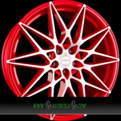 Axxion AX9 9x21 5x120 ET30 red polished