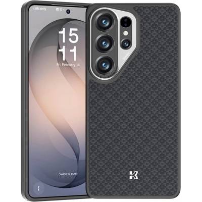 Benks Удароустойчив кевларен кейс с MagSafe за Samsung Galaxy S26 Ultra - Benks Magnetic Armor Pro ArmorGrid Kevlar Case Metal Frame Case 600D (черен) (H050)