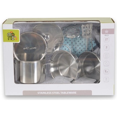 Moni Toys Детски метални прибори за игра 9 части c4