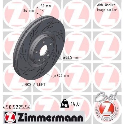 Brzdový kotouč ZIMMERMANN 450.5225.54 (450522554)