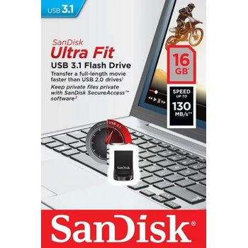 SanDisk Ultra Fit 16GB USB 3.1 SDCZ430-016G-G46/173485/US16GCFU