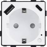 ELMARK Element zigbee К-Т ШУКО 16А МОН + usb, БЯЛ (195zbgsumt/wh)