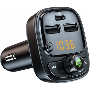 Blavec Блутут FM трансмитер и зарядно за кола за мобилни устройства - Blavec TR-06 Bluetooth FM Transmitter and Car Charger (TFMFTR06-B)