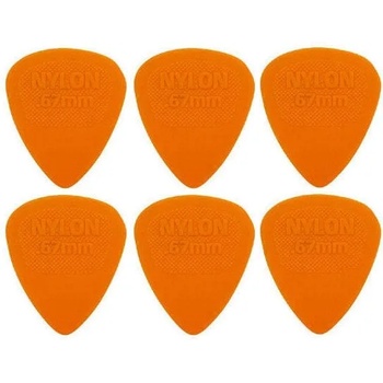 Dunlop 443R 0.67 Nylon Midi Standard 6 Перце за китара (443R67-6PACK-SET)