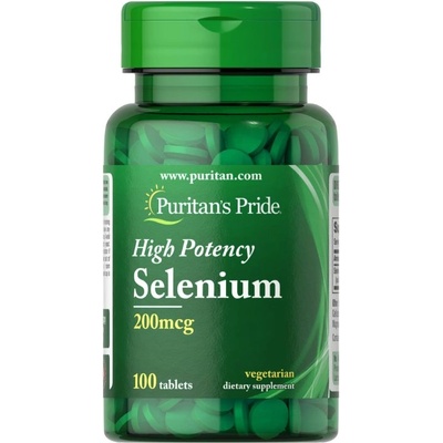 Puritan's Pride Selenium 200 mcg, 100 Tablets