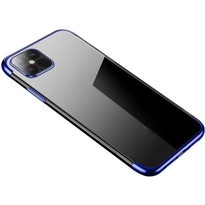 HQWear Кейс Clear Color с метална рамка за Xiaomi Redmi Note 11S / Note 11, син (9145576264409)