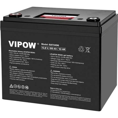 VIPOW LiFePO4 12,8V 100Ah BAT0496 s BMS