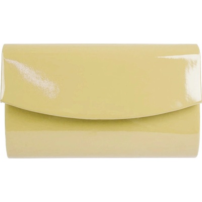 Dámska kabelka listová kabelka P0244 lakovaná lesklá žltá farby 7300656-14