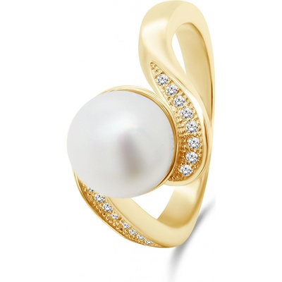 Brilio Silver pozlacený s pravou perlou RI061Y