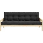 Karup Design Черен/сив разтегателен диван 204 cm Grab - Karup Design (132101734)