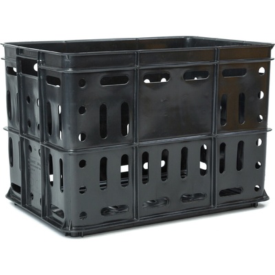 PK Group Plastová prepravka SUPRO 600x400x420 mm čierná