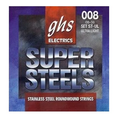 GHS Super Steels 8-38 Струни за електрическа китара (GHS ST UL)