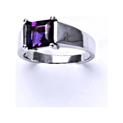 Čištín stříbrný přírodní ametyst T 1404