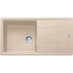 Franke Basis - Мивка от фрагранит BFG 611, 97x50 см, пясъчен мелиран цвят 114.0285. 306 (114.0285.306) Мивка за вграждане