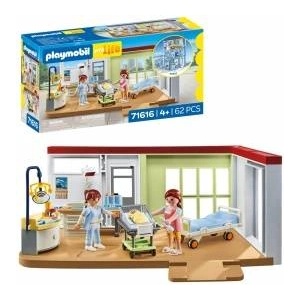 Playmobil | My Life | Maternity ward | Made from over 80% recycled and bio-based materials | Detailed toy for children ages 4 and up | 71616