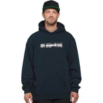 Horsefeathers DROWN pond mikiny přes hlavu modrá