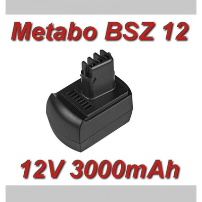 TopTechnology Metabo BSZ 12 3000mAh Ni-MH 12V - neoriginální – Zboží Dáma