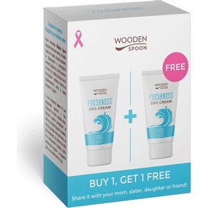 Wooden Spoon Комплект - Крем-дезодорант Freshness + Подарък, 2 x 40 ml - baby