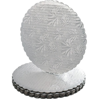 Image 1 of Veiras Вълнообразни Подложка за Торта, 3, 5мм, Сребриста, 5 Броя