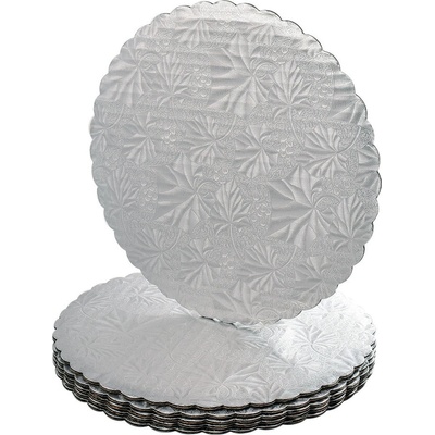 Veiras Вълнообразни Подложка за Торта, 3, 5мм, Сребриста, 5 Броя