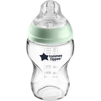 Tommee Tippee Бебешко стъклено шише Tommee Tippee - Easi Vent, 250 ml (TT.0016)