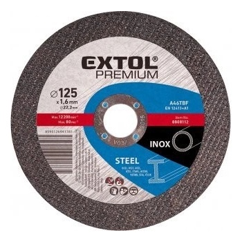 Extol Premium 8808150 kotouč řezný na ocel, 115x0,8x22,2 mm