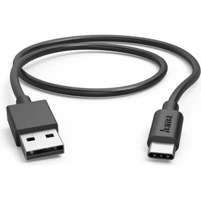 Hama Кабел USB-C - USB А, 0, 5 м, 480Мbit/ 3А, черен (HAMA-201705)